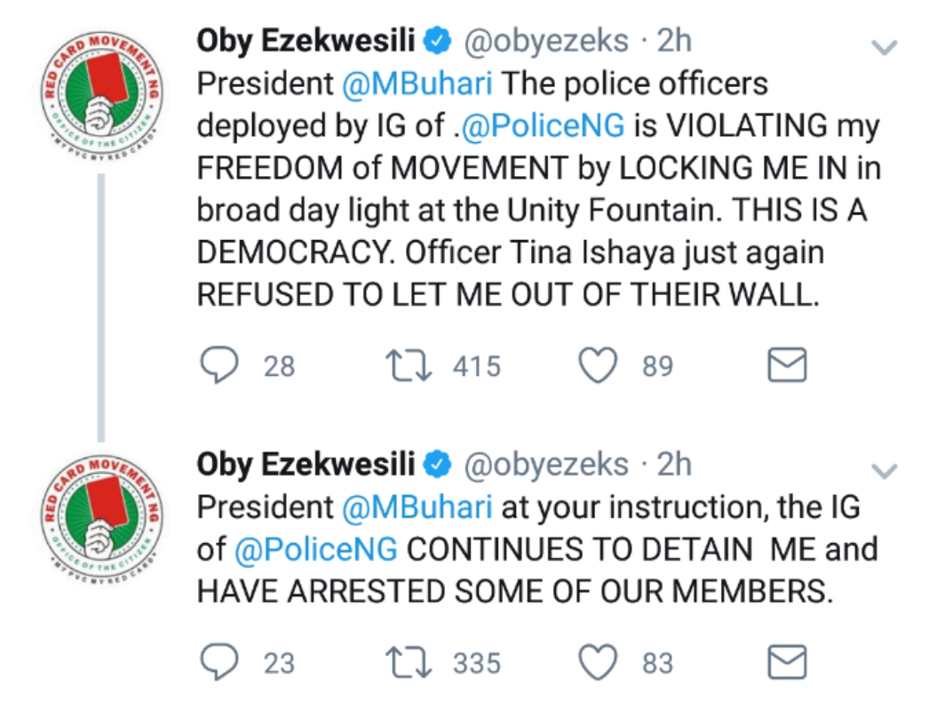 police detain ezekwesili tweets akinola rotimis blog